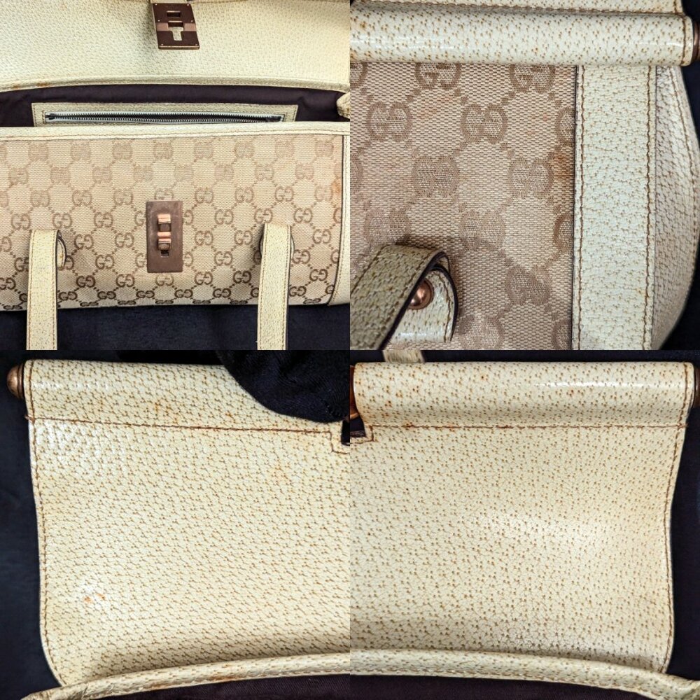 GUCCI Bamboo 1947 Bullet Bag - Off White - Picture 10 of 16